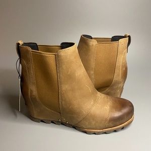Sorel Lea Wedge Joan of Arctic Wedge Chelsea Elk Curry 10 Camel Brown